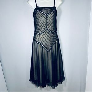 Jonathan Martin “20’s” Inspired Chiffon Dress